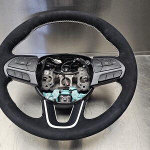 Challenger Custom Black Suede Wrapped Steering Wheel