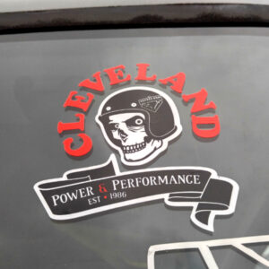Cleveland Power & Performance Skull Logo Vinyl Sticker