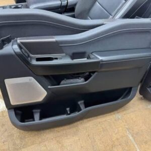 2019–2024 Dodge Ram 1500/2500 OEM Black Leather Door Panels with Harman Kardon Speaker Grilles (Set of 4)