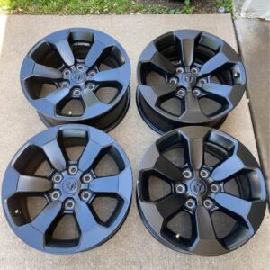2019–2026 Dodge Ram 1500 20-Inch OEM Satin Black Wheels (Set of 4)