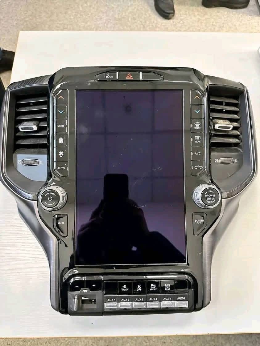 2019–2024 Dodge Ram 12-Inch OEM Uconnect 5 Infotainment Screen & Bezel Assembly