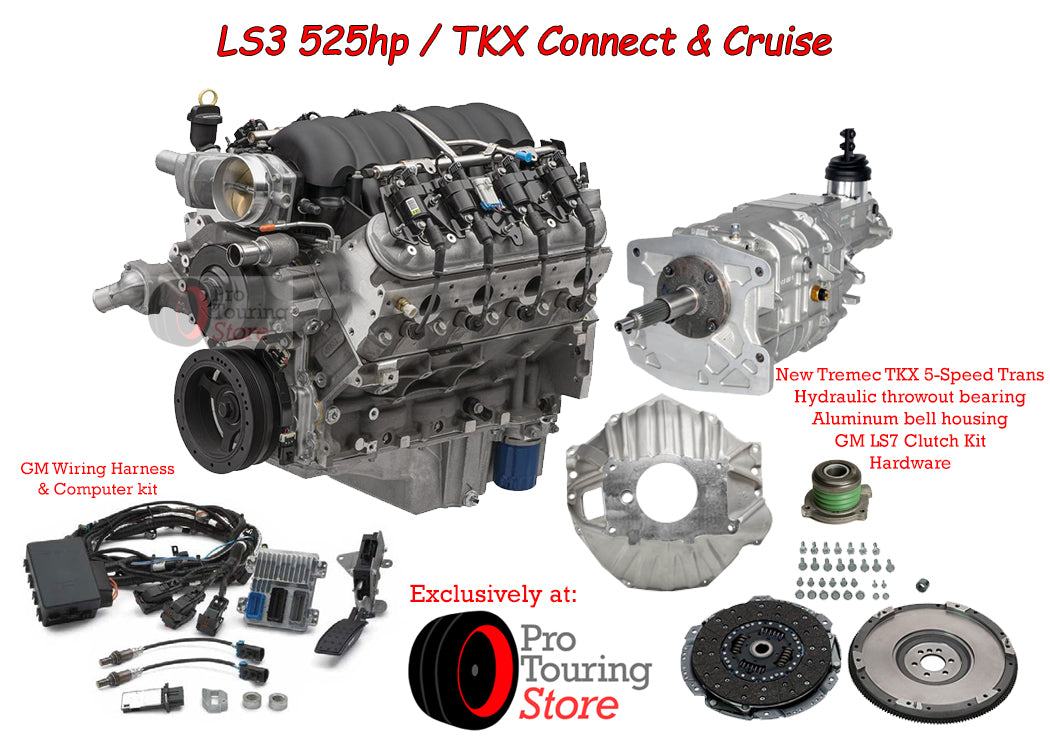 LS3 525hp TKX 5-Speed Manual Connect & Cruise Package